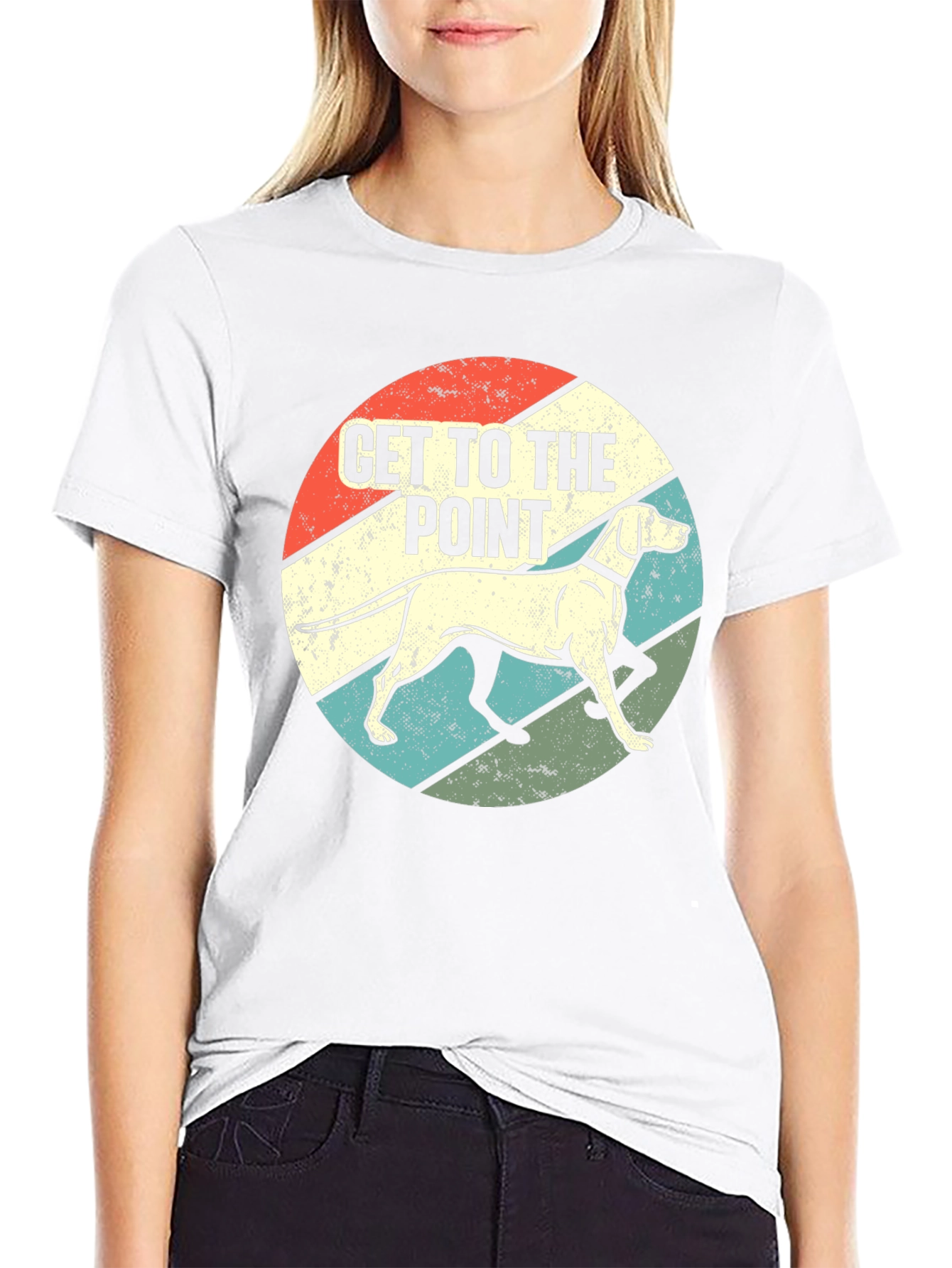 Get to the Point Dog Graphic T-Shirt