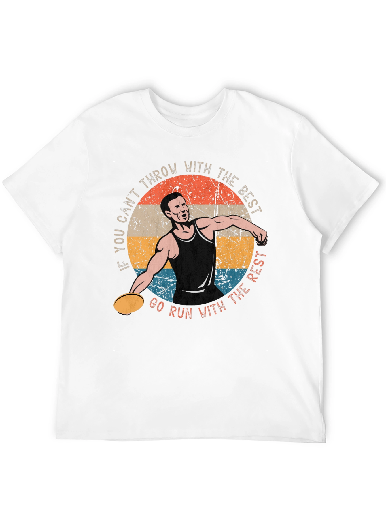 Discus Thrower Graphic T-Shirt - Throw With The Best