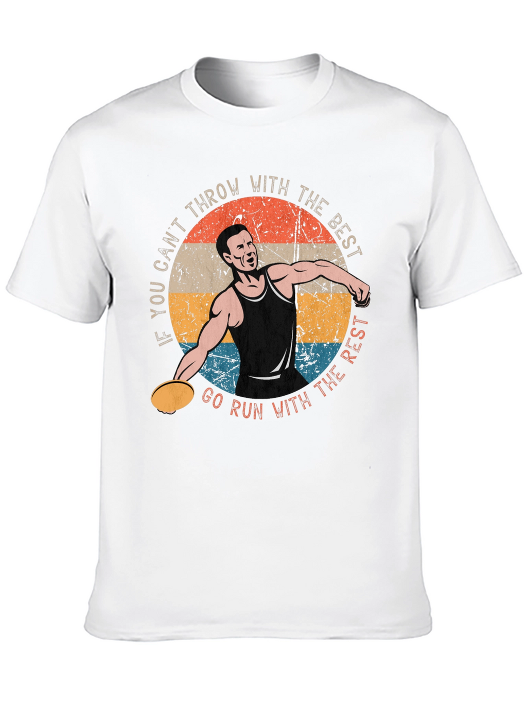 Discus Thrower Graphic T-Shirt - Throw With The Best