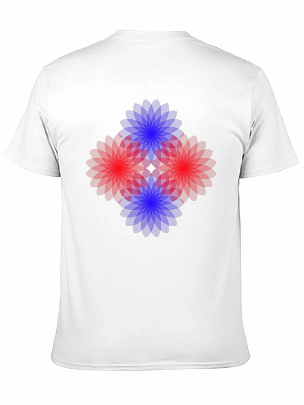 Abstract Floral Graphic Black T-Shirt