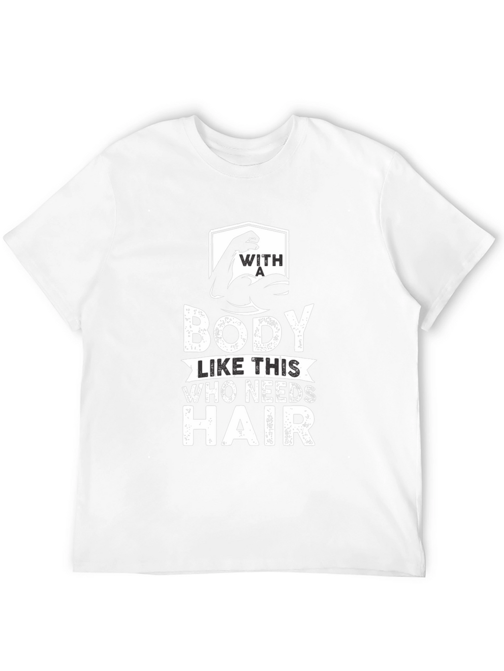 Funny Bald Bodybuilder T-Shirt