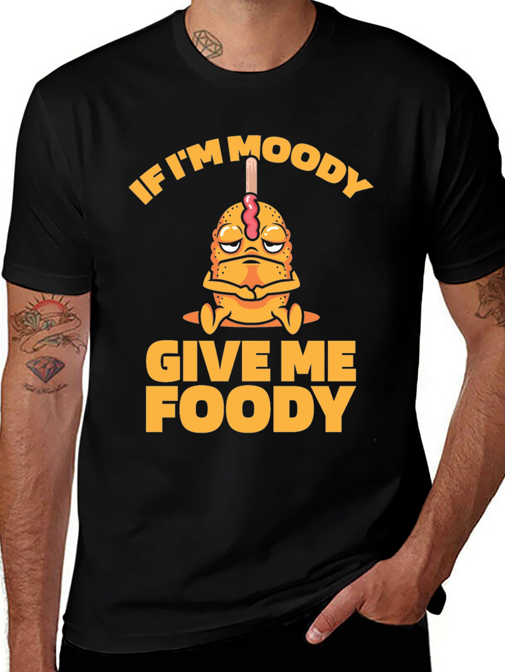Moody Foody Funny Graphic Tee