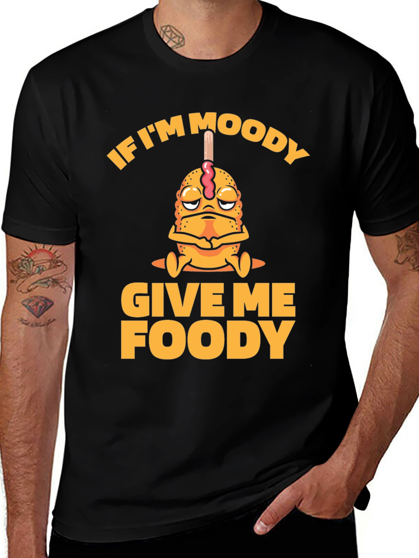 Moody Foody Funny Graphic Tee
