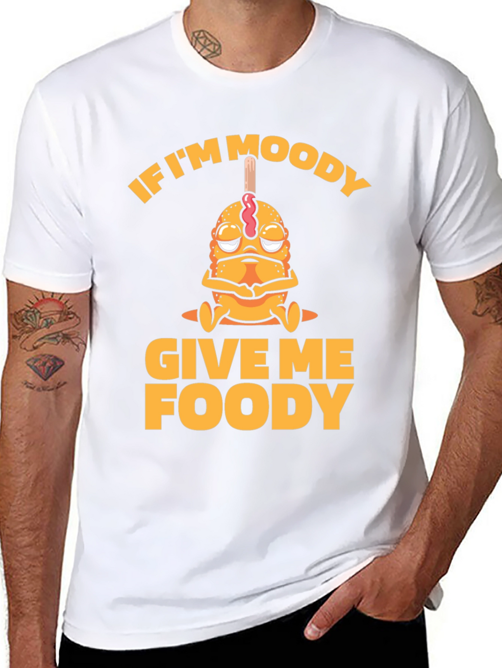 Moody Foody Funny Graphic Tee