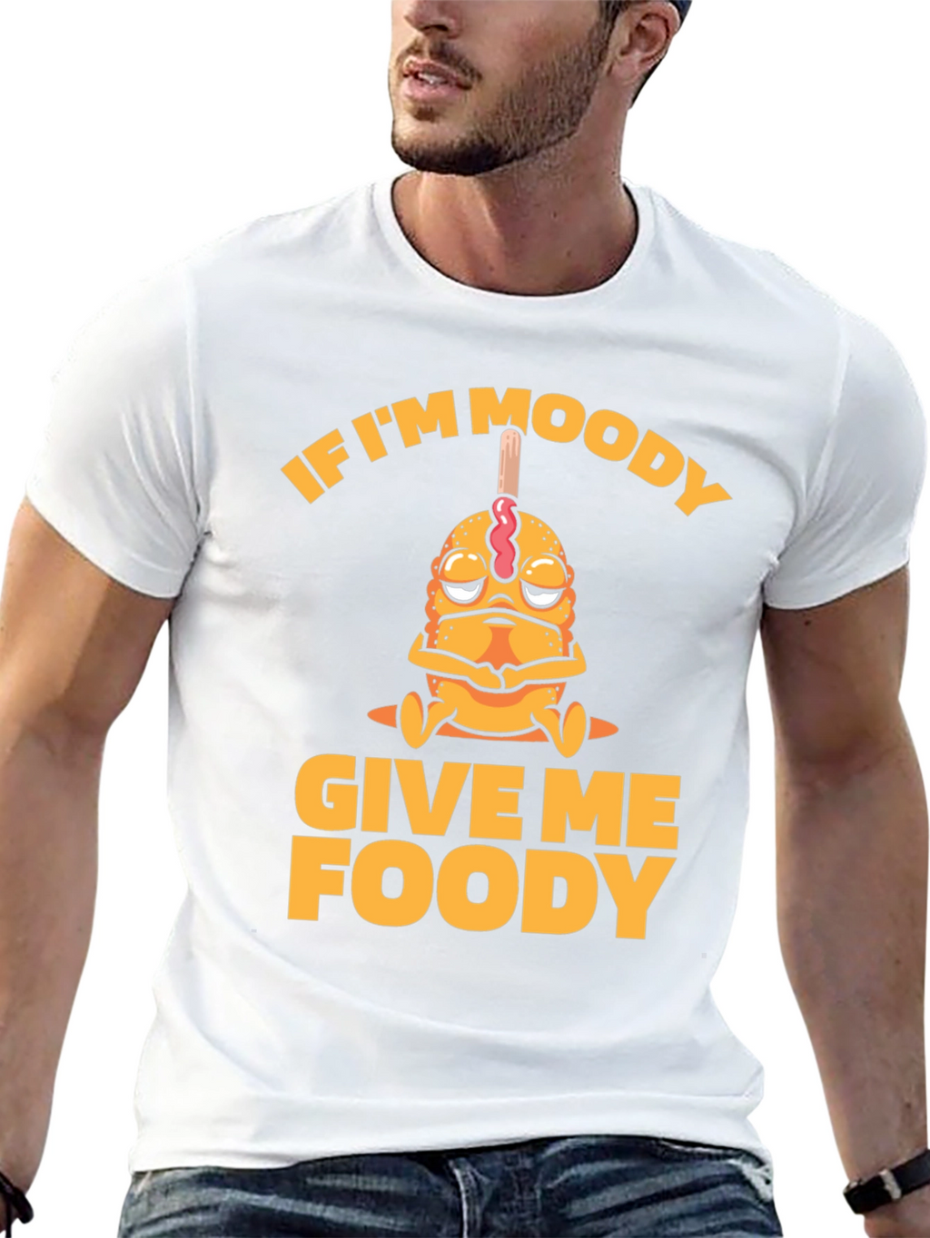 Moody Foody Funny Graphic Tee