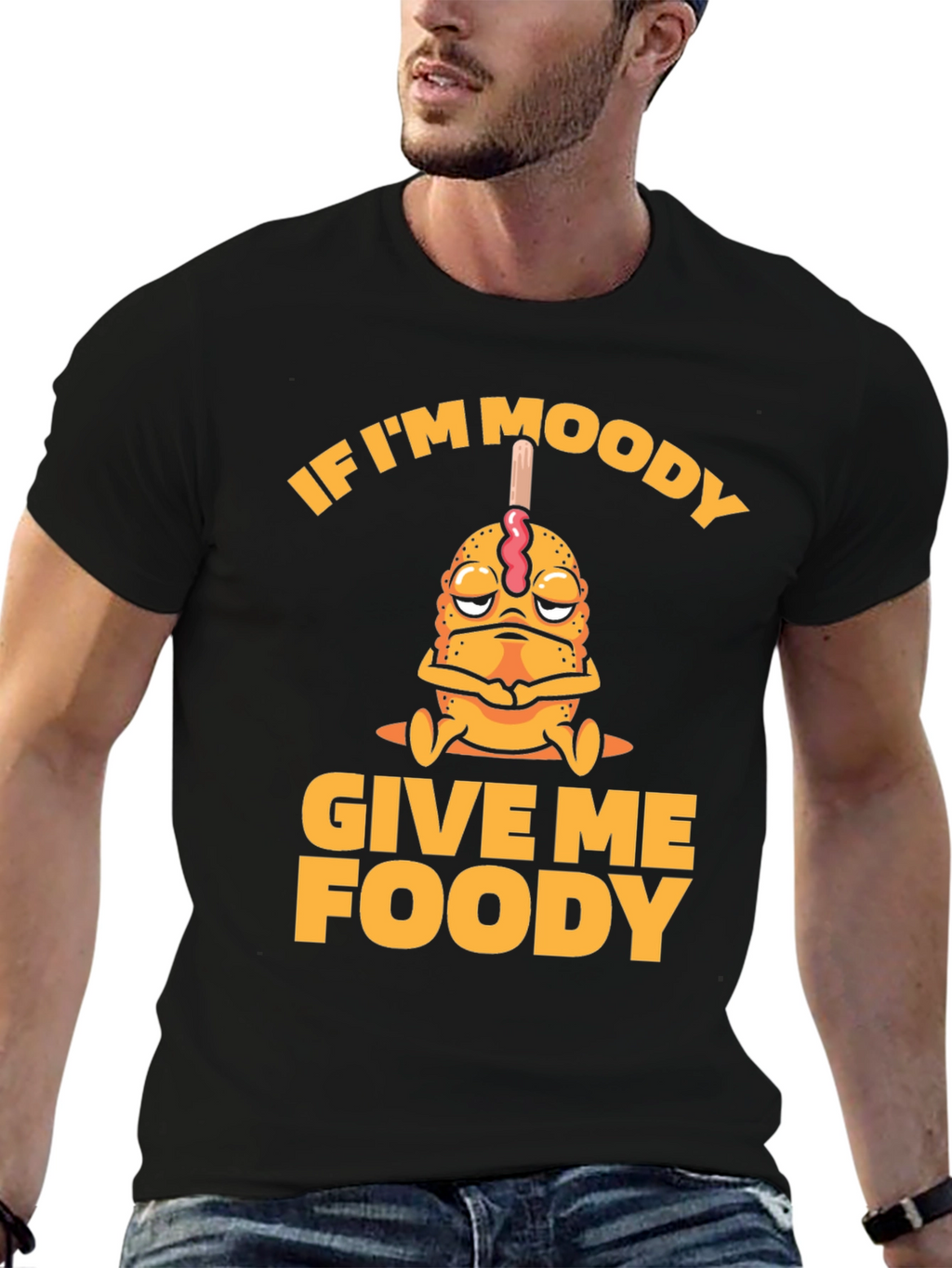 Moody Foody Funny Graphic Tee