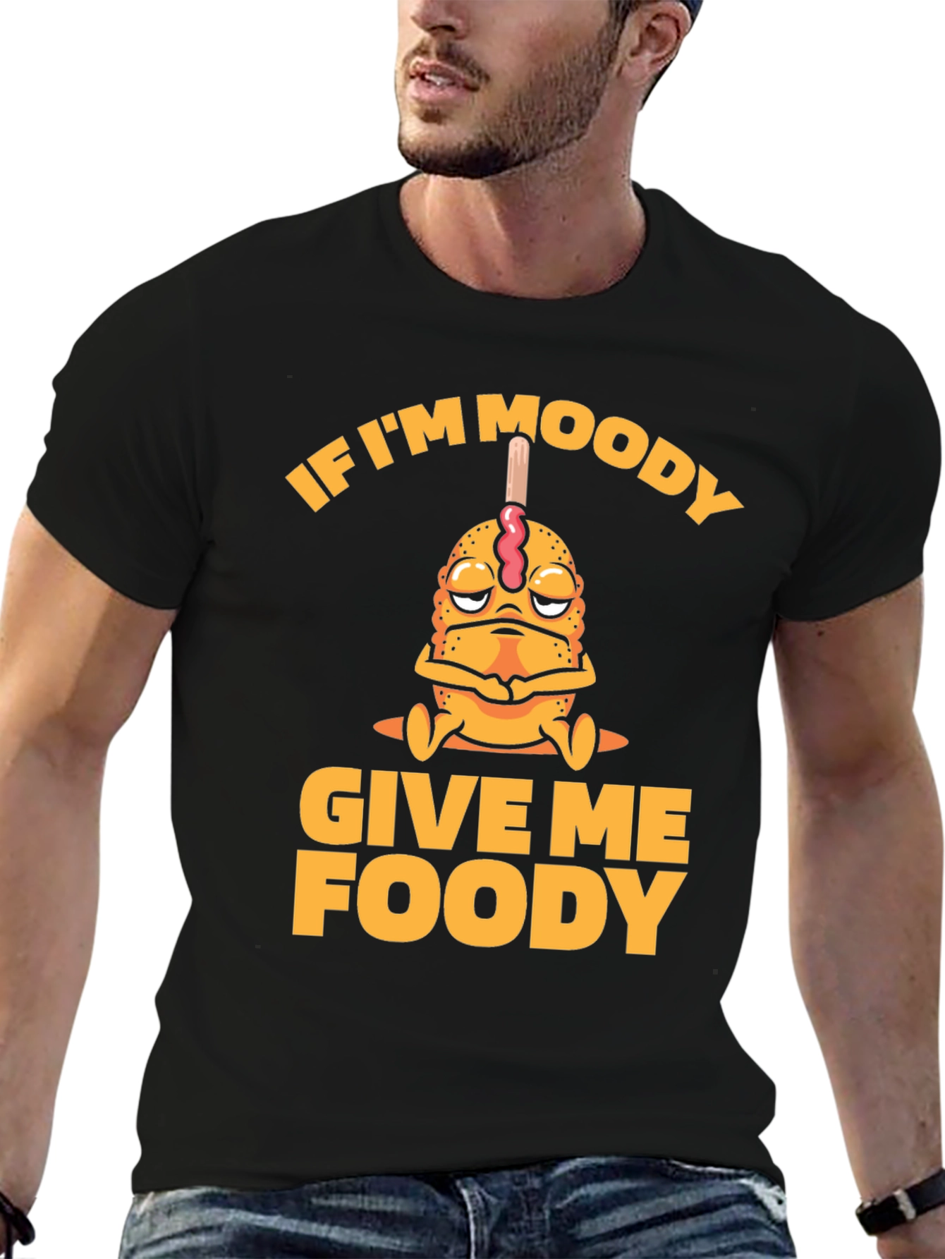 Moody Foody Funny Graphic Tee