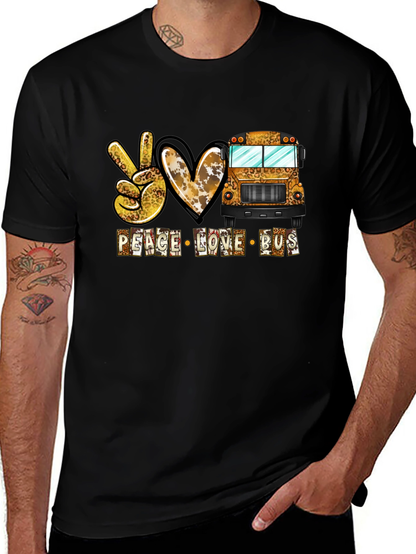 Peace Love Bus Graphic Tee