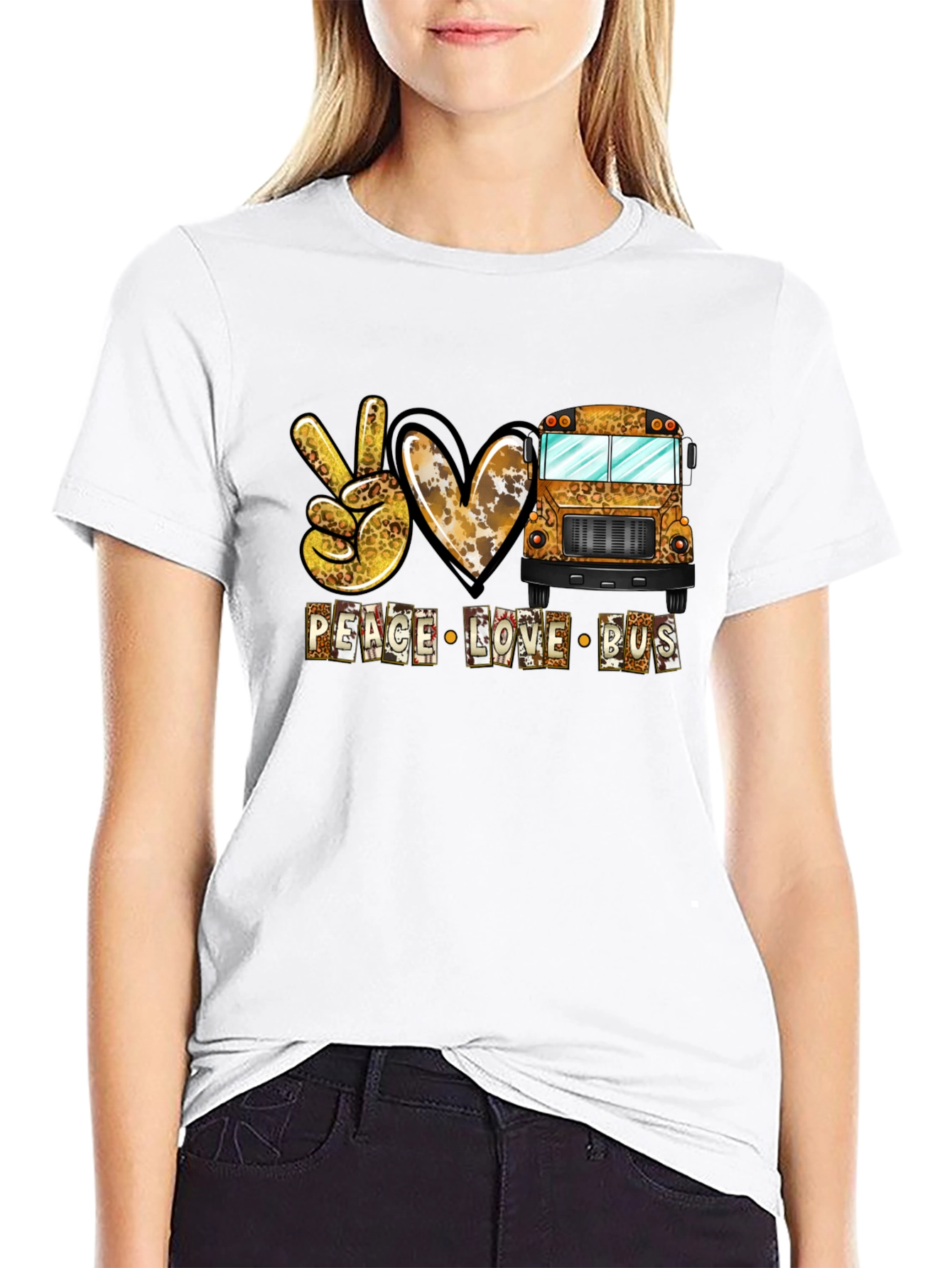 Peace Love Bus Graphic Tee