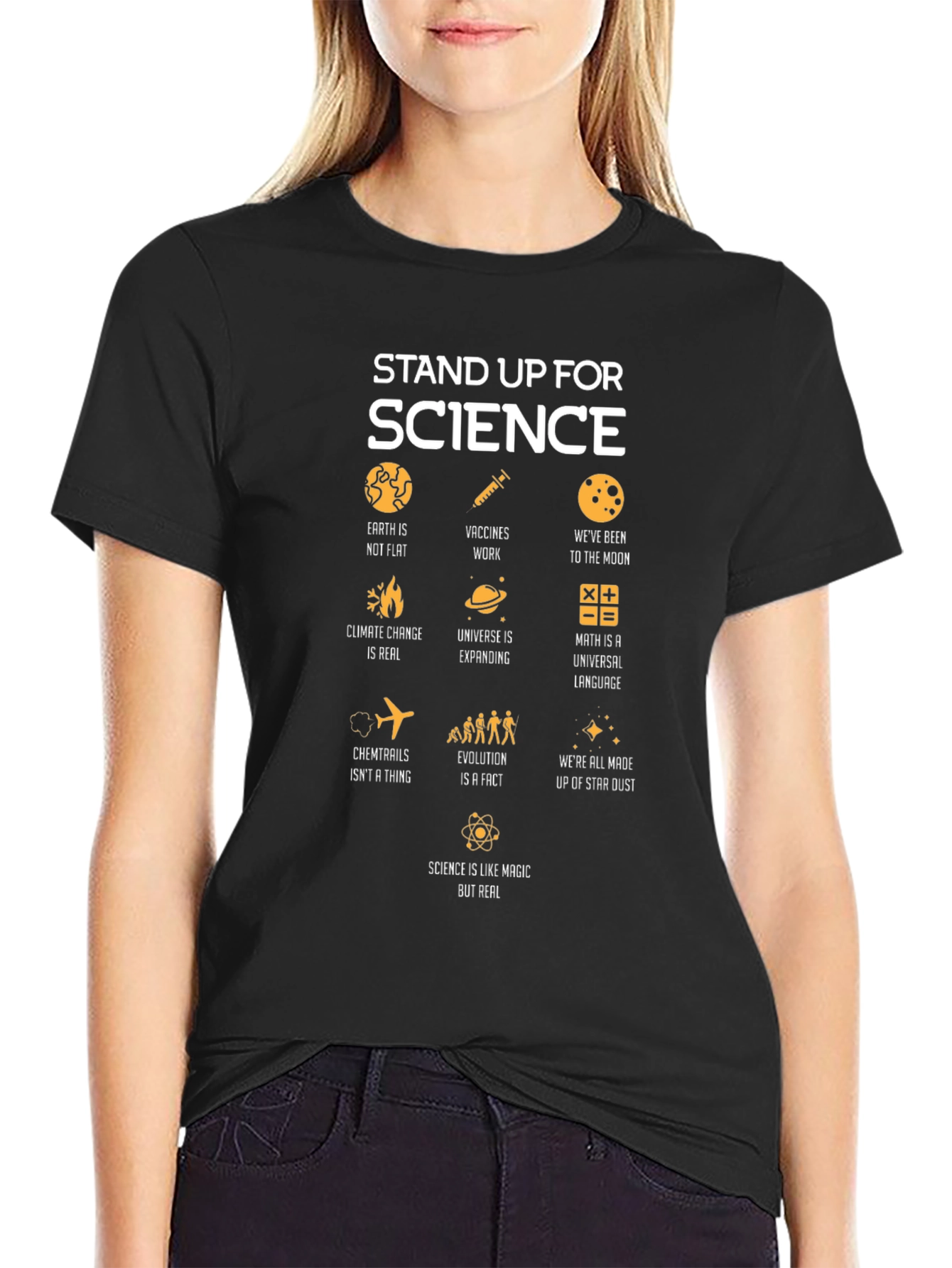 Stand Up For Science T-Shirt - Science Lover Gift