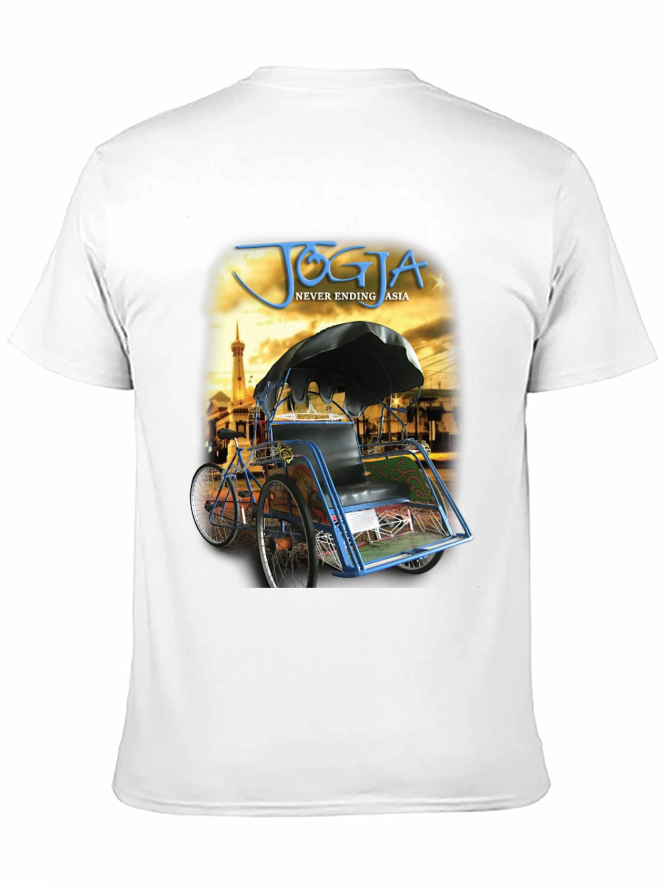 Yogyakarta Rickshaw Mens Graphic T-Shirt