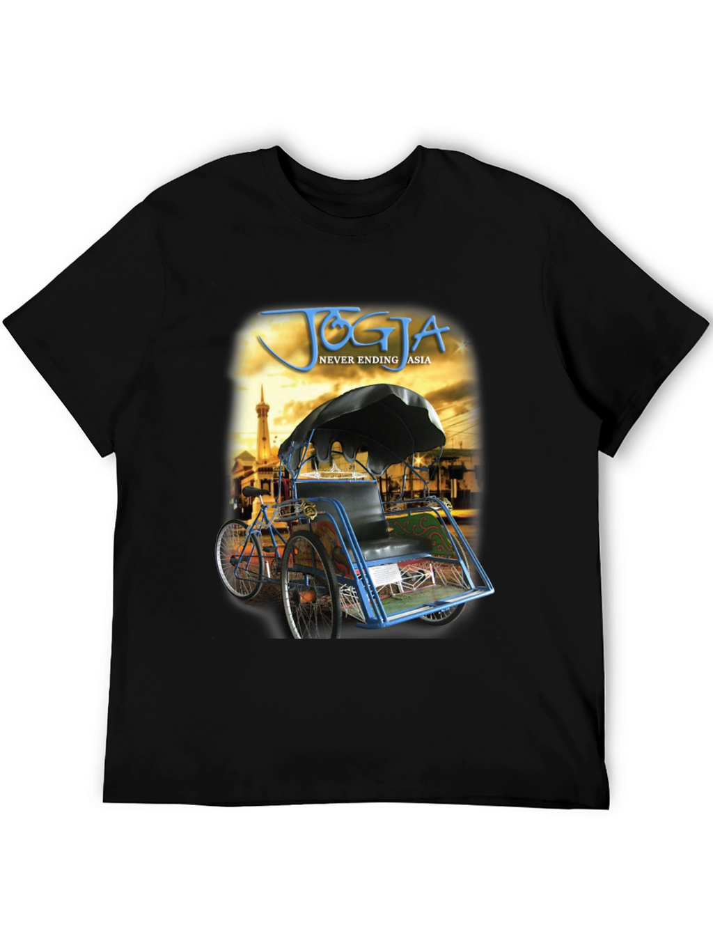 Yogyakarta Rickshaw Mens Graphic T-Shirt