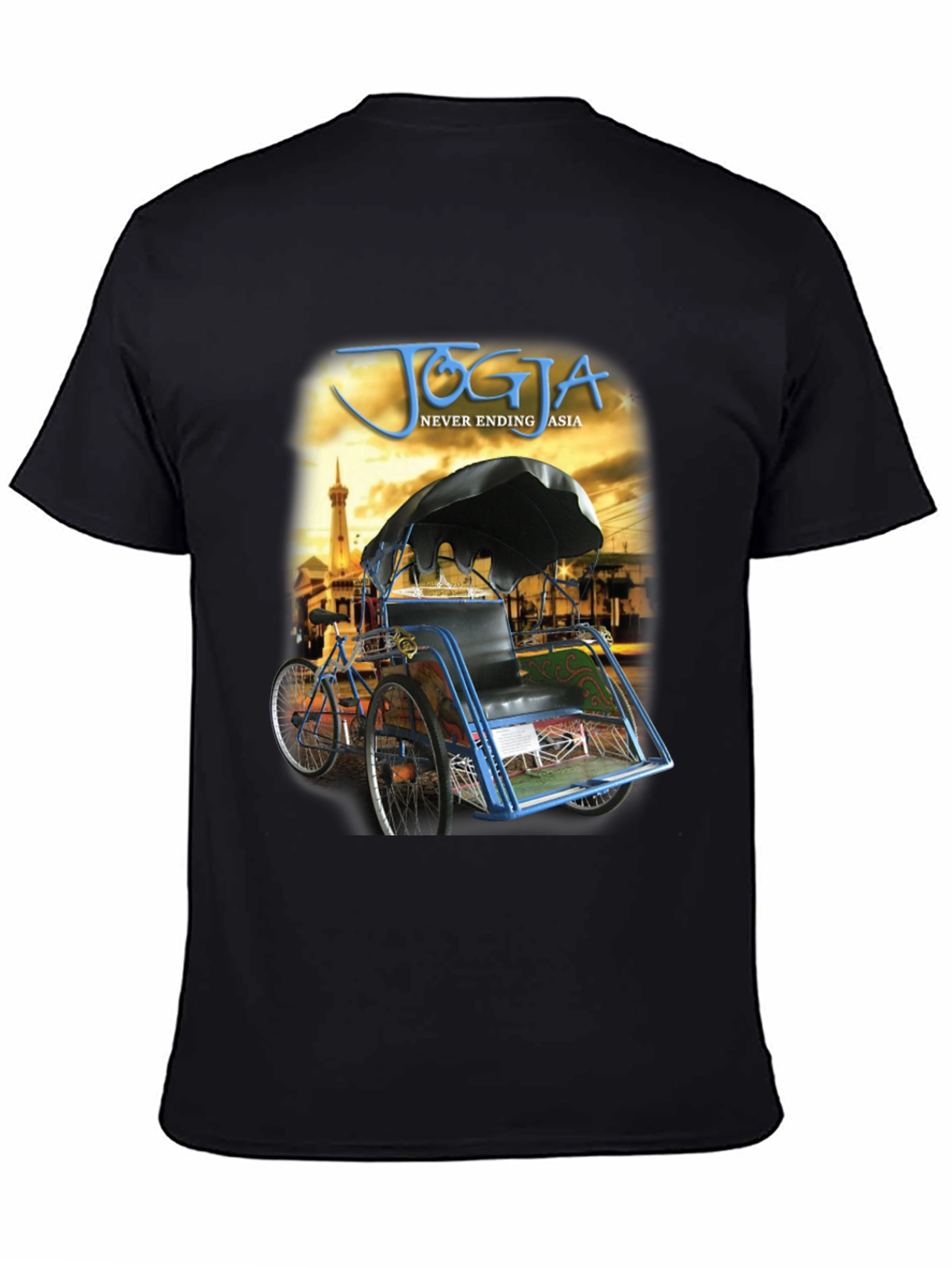 Yogyakarta Rickshaw Mens Graphic T-Shirt