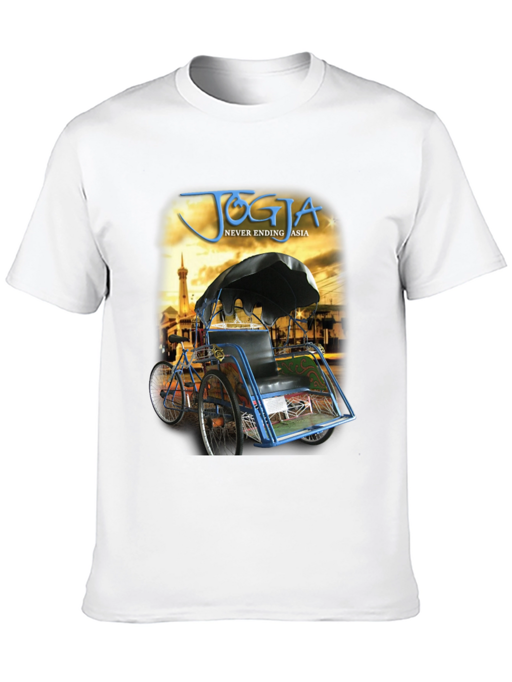 Yogyakarta Rickshaw Mens Graphic T-Shirt