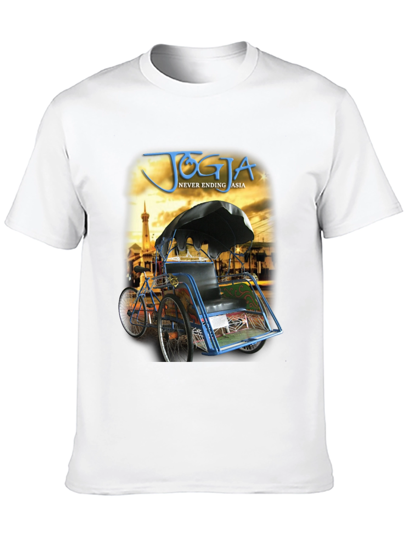 Yogyakarta Rickshaw Mens Graphic T-Shirt
