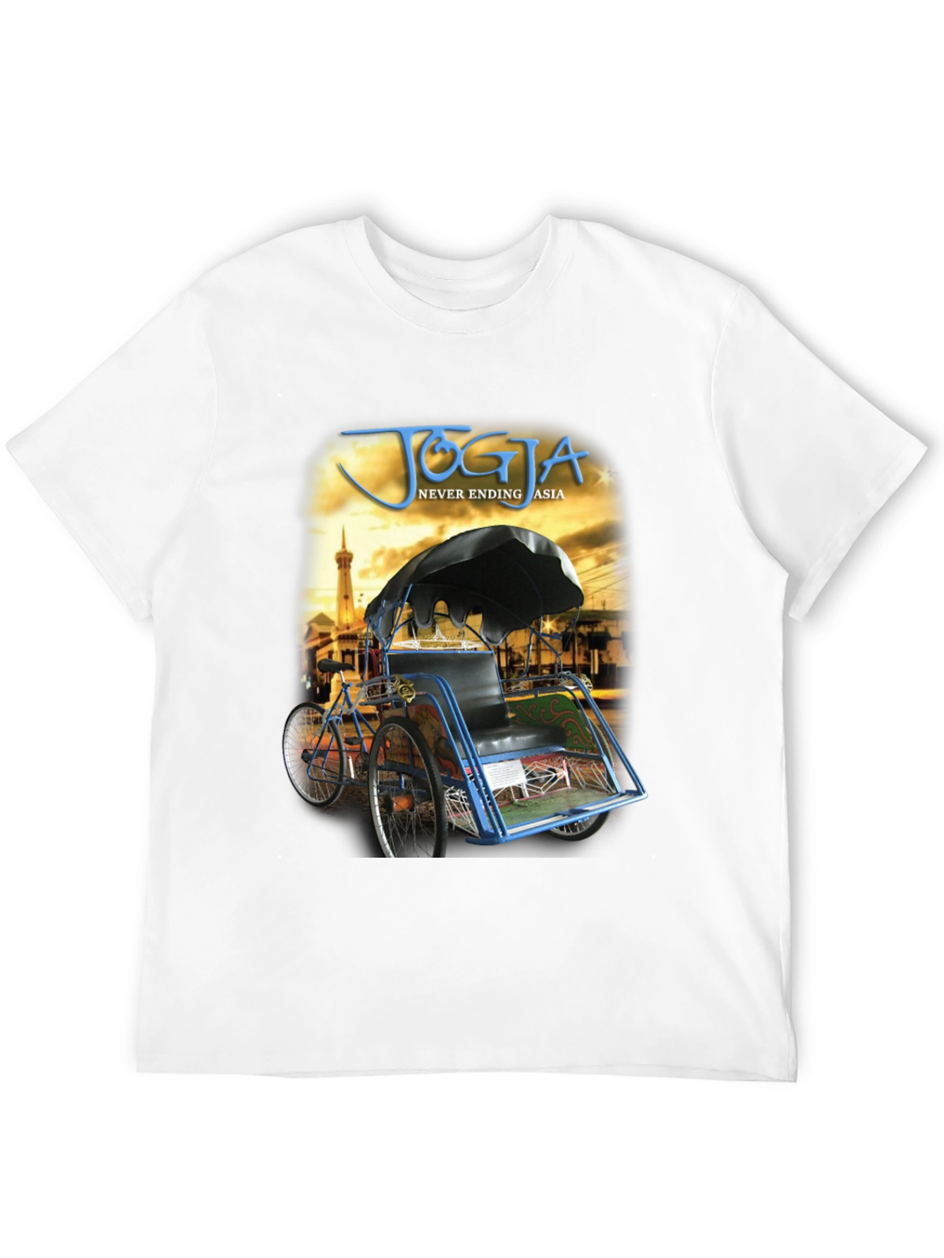 Yogyakarta Rickshaw Mens Graphic T-Shirt