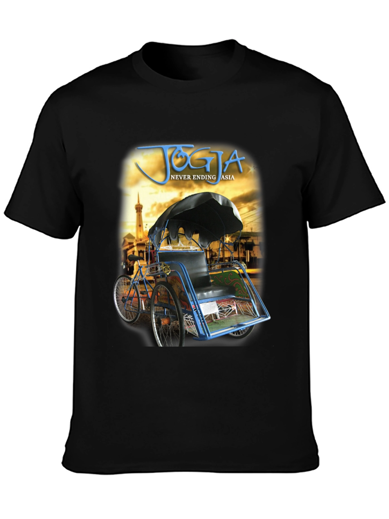 Yogyakarta Rickshaw Mens Graphic T-Shirt