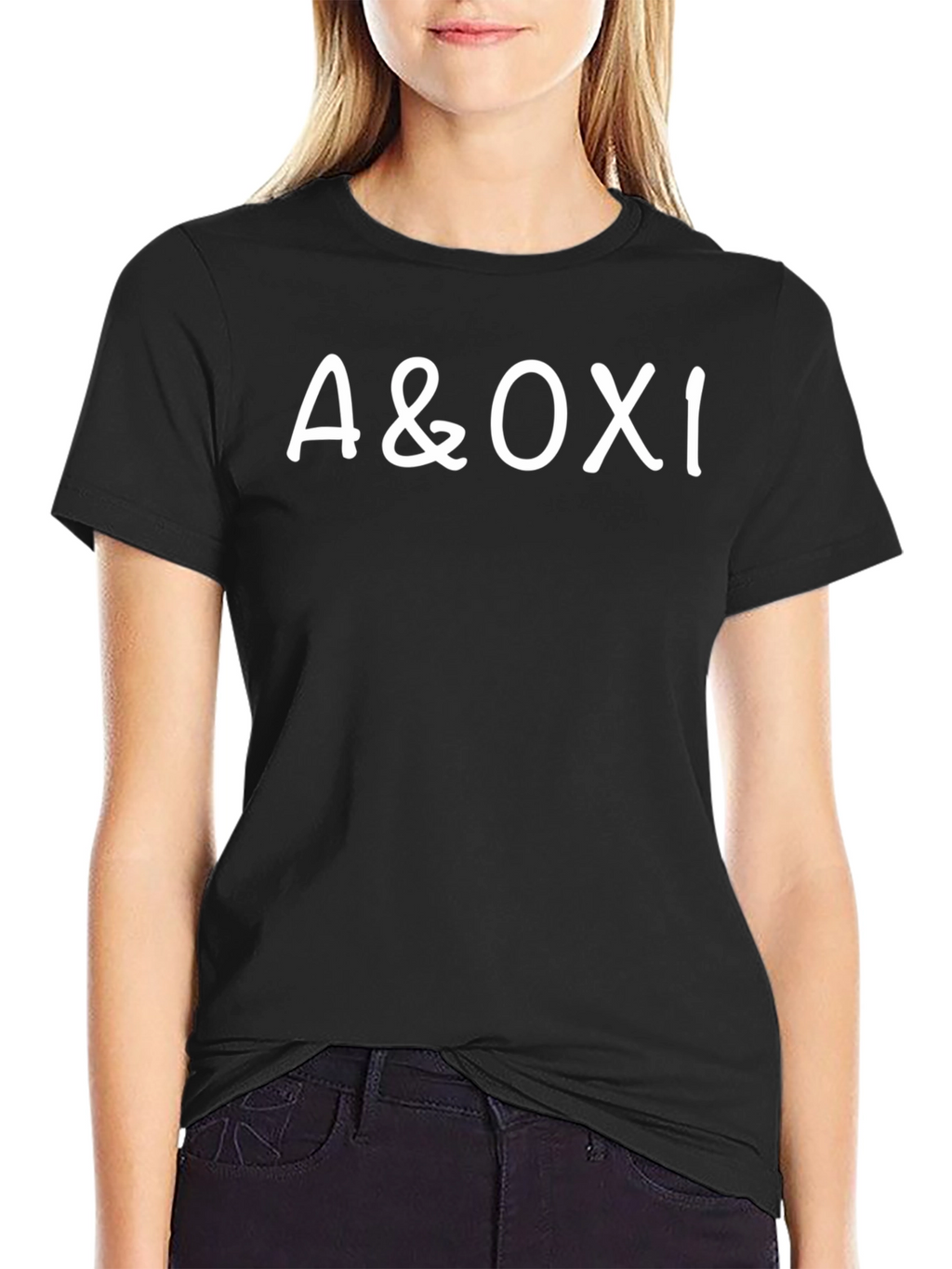 A&OXI Black T-Shirt Casual Wear
