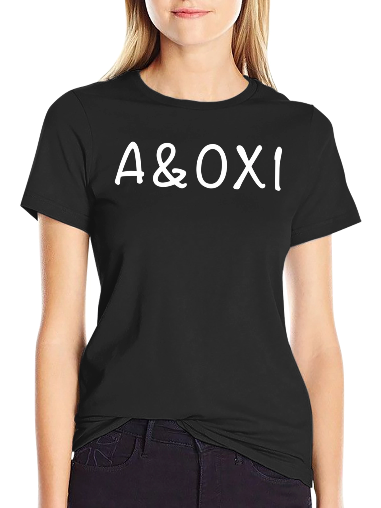 A&OXI Black T-Shirt Casual Wear
