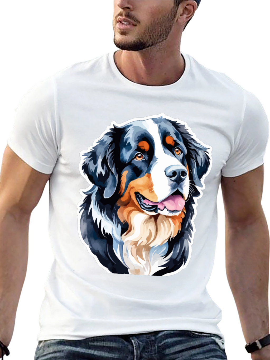 Bernese Mountain Dog Graphic Tee