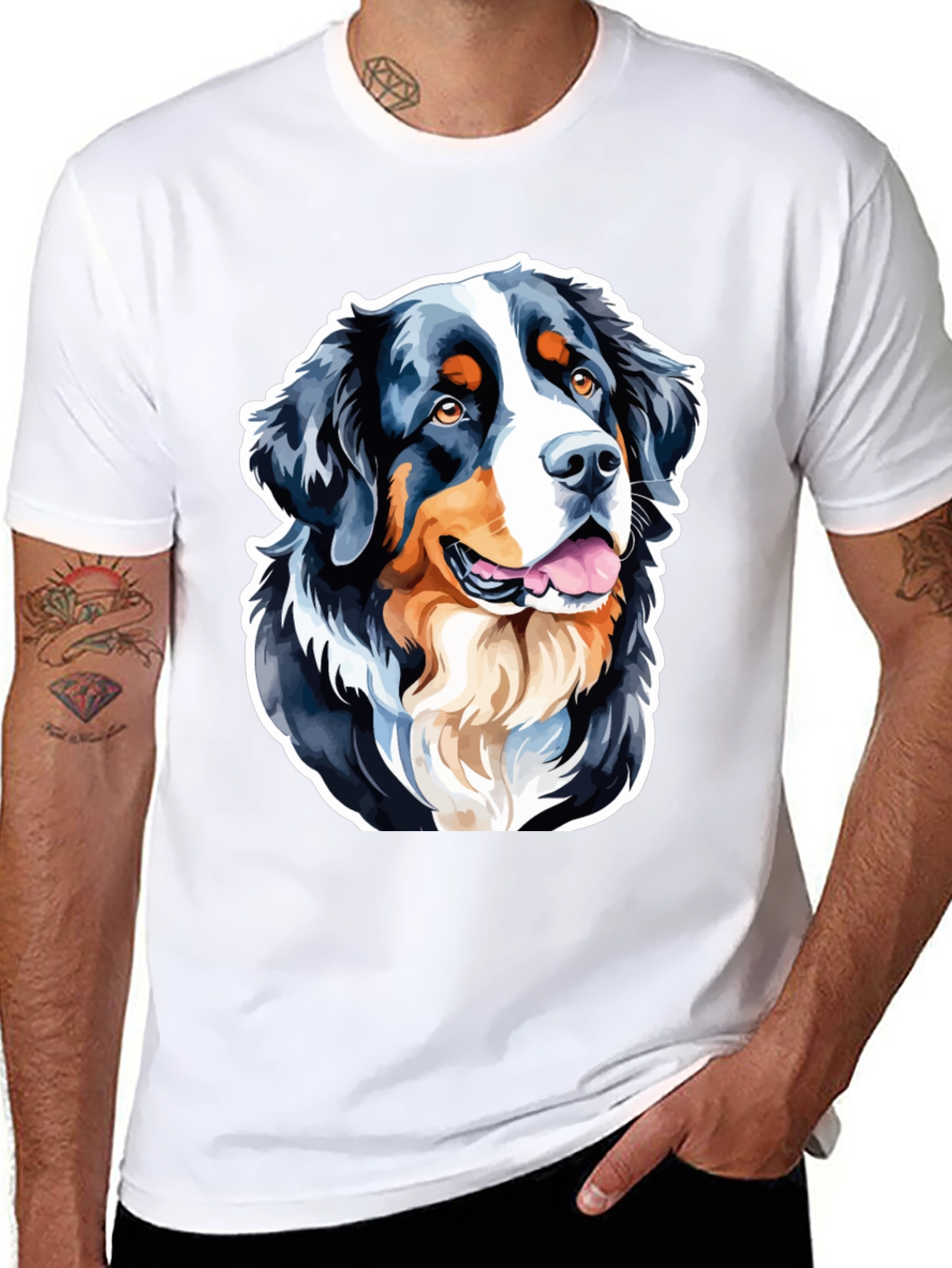 Bernese Mountain Dog Graphic Tee