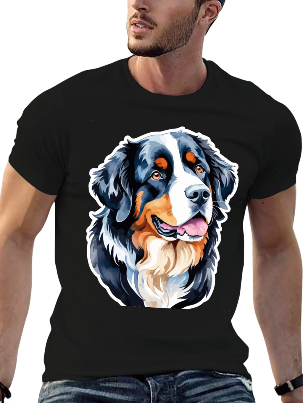 Bernese Mountain Dog Graphic Tee