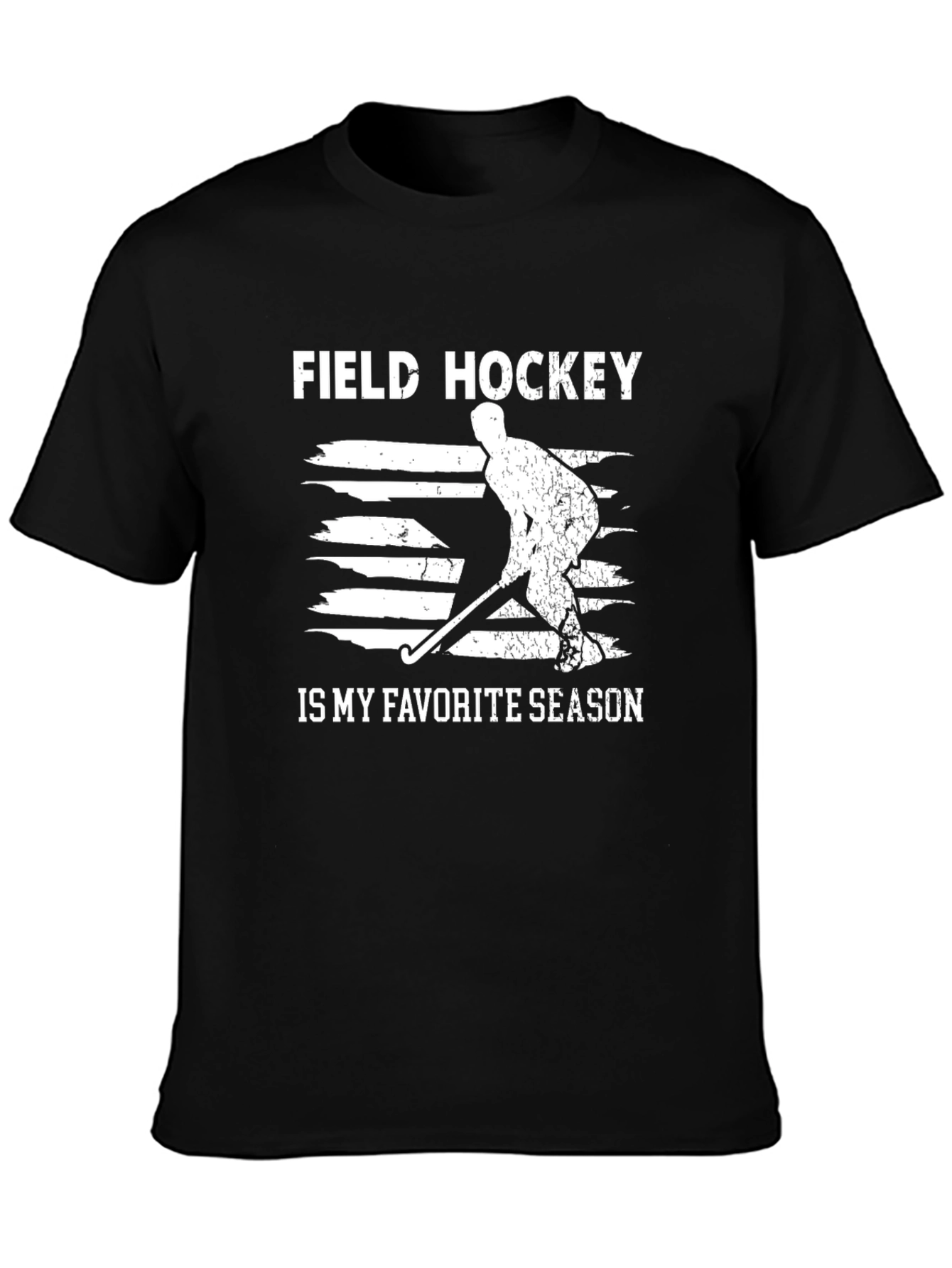 Field Hockey Favorite Season T-Shirt - Black