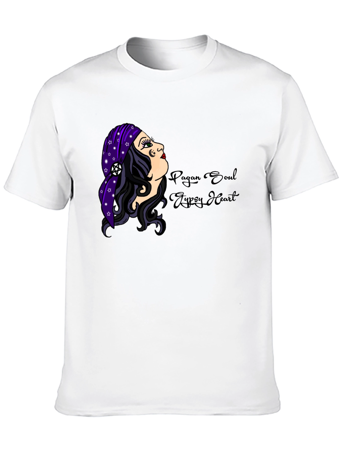 Pagan Soul Gypsy Heart Black T-Shirt