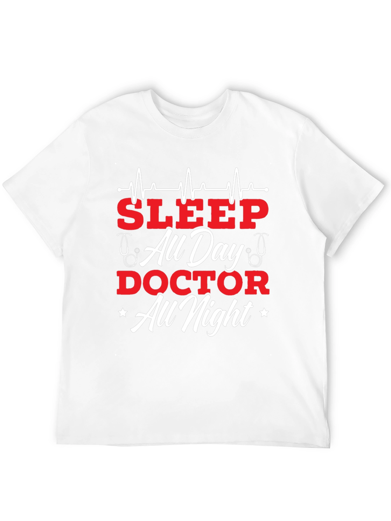 Sleep All Day Doctor All Night Graphic Tee