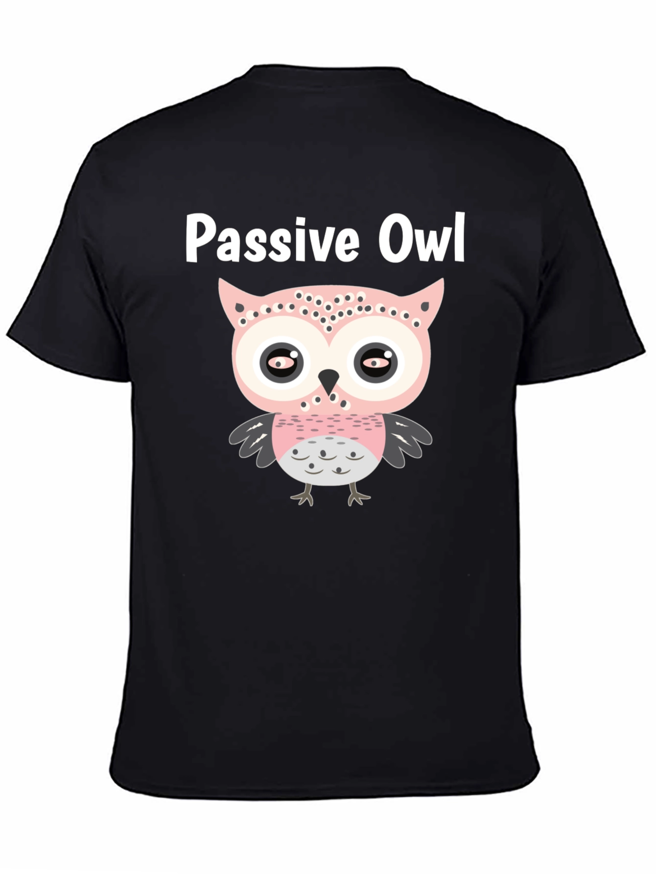 Passive Owl Graphic Tee - Soft Cotton Blend