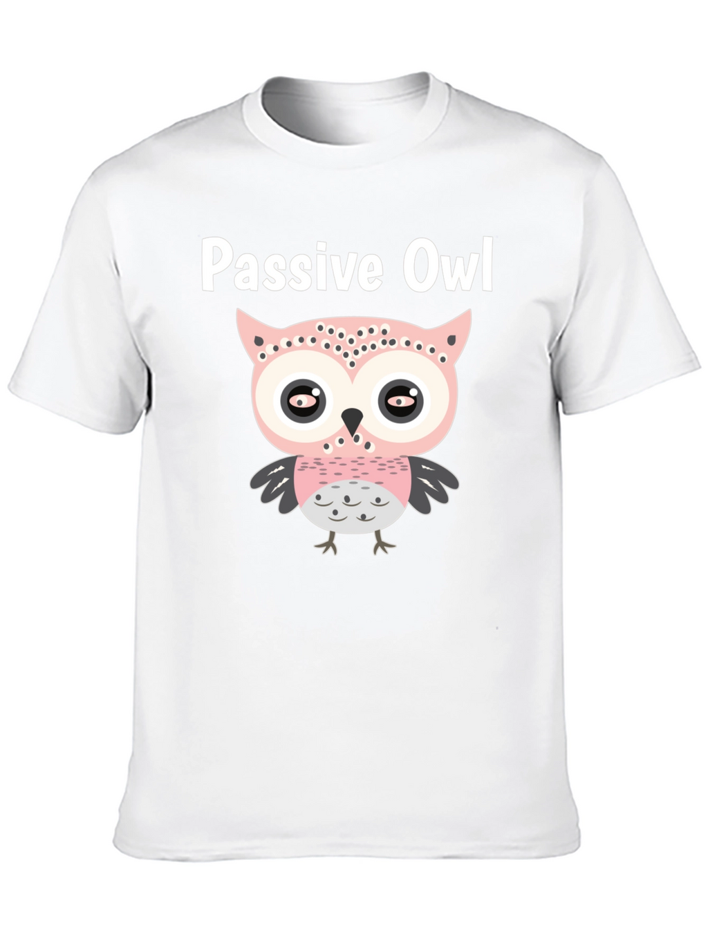 Passive Owl Graphic Tee - Soft Cotton Blend