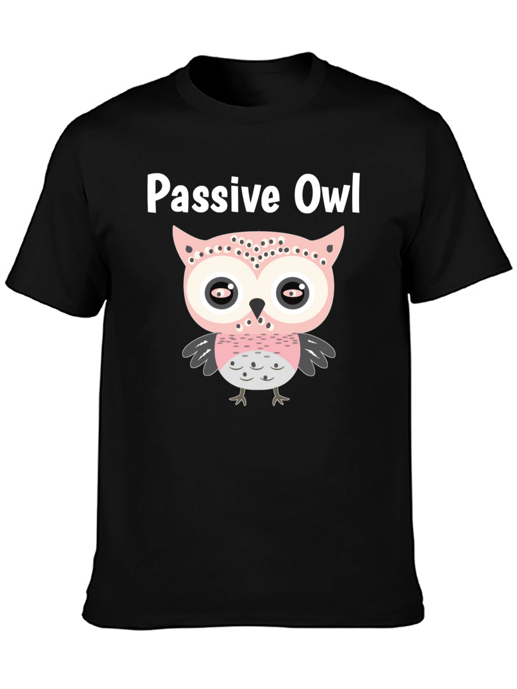 Passive Owl Graphic Tee - Soft Cotton Blend