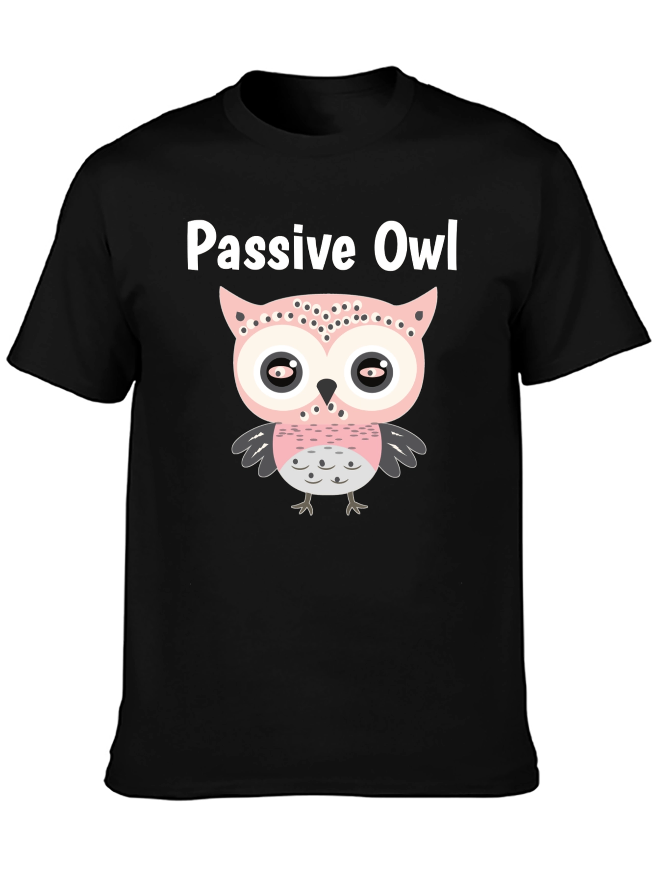 Passive Owl Graphic Tee - Soft Cotton Blend