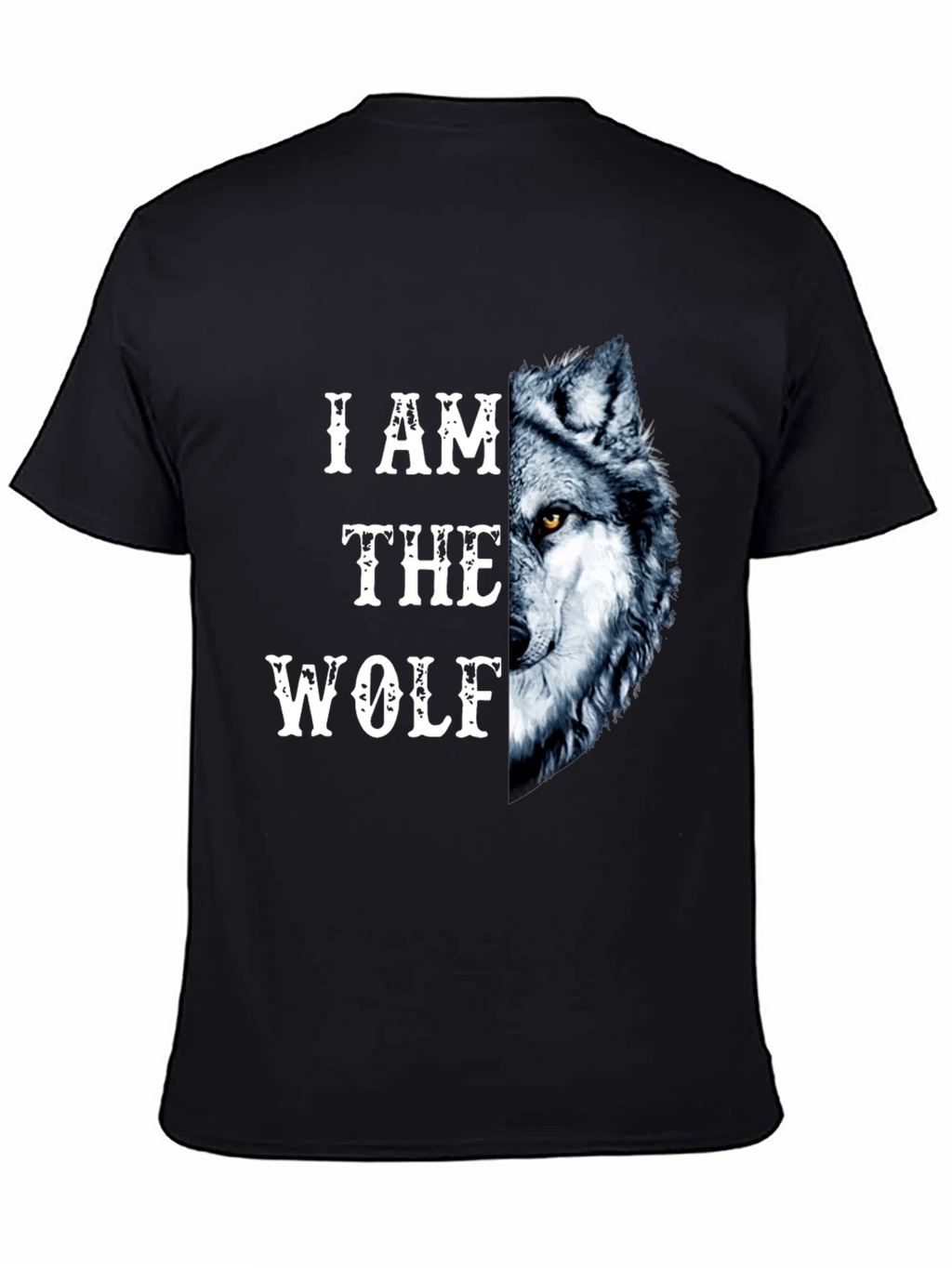 I Am The Wolf Graphic Print Mens T-Shirt