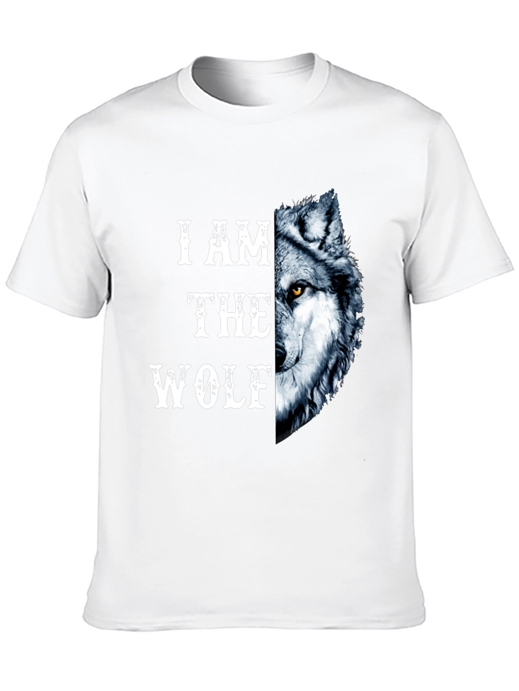 I Am The Wolf Graphic Print Mens T-Shirt