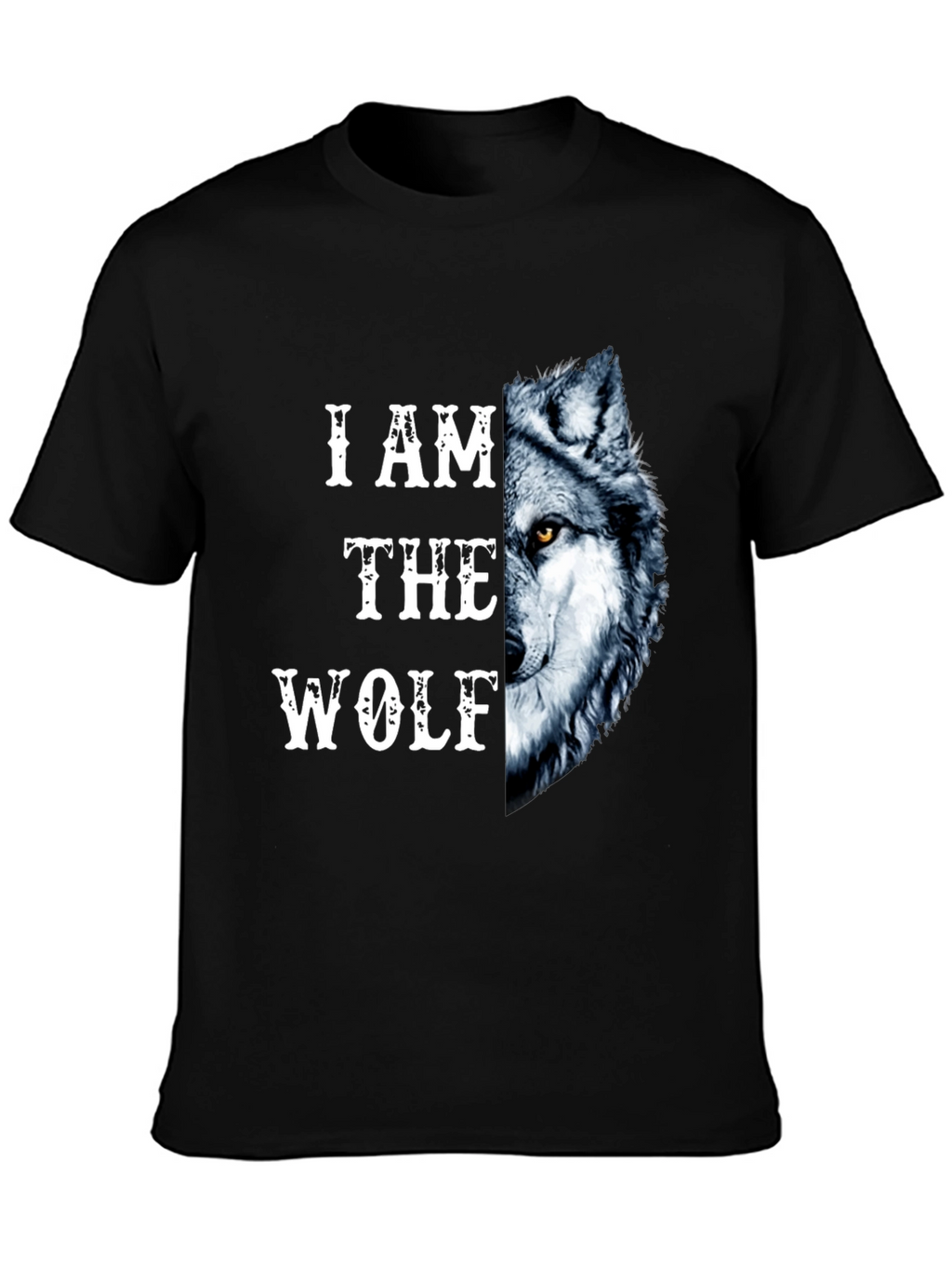 I Am The Wolf Graphic Print Mens T-Shirt