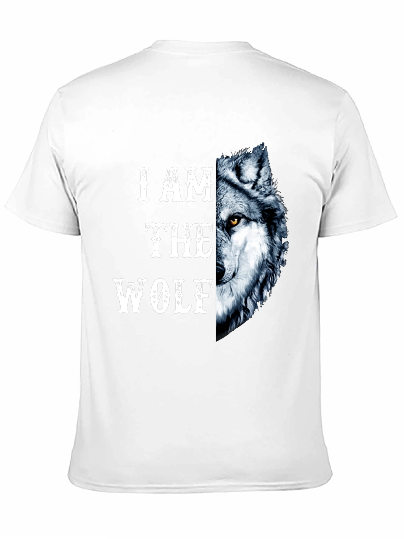 I Am The Wolf Graphic Print Mens T-Shirt
