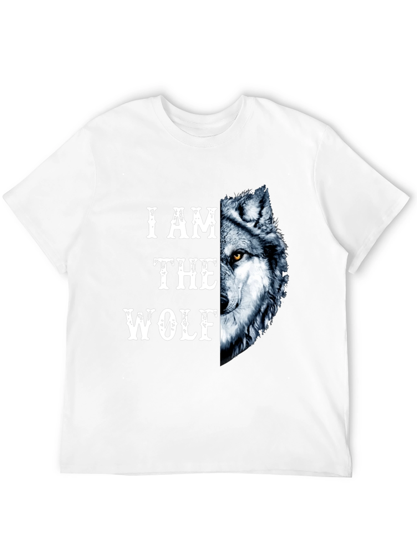 I Am The Wolf Graphic Print Mens T-Shirt