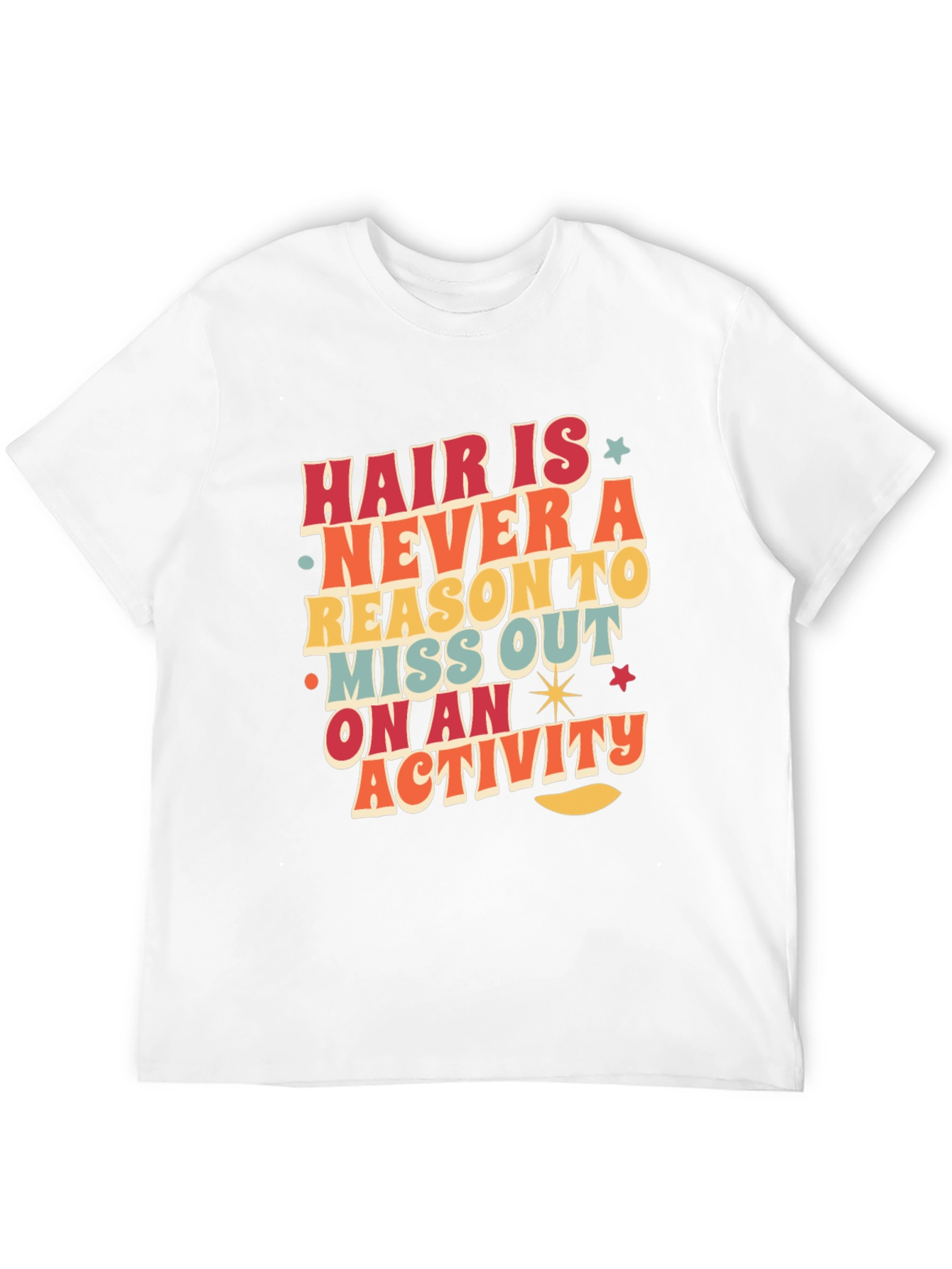 Retro Graphic Tee - Hair Is Never a Reason