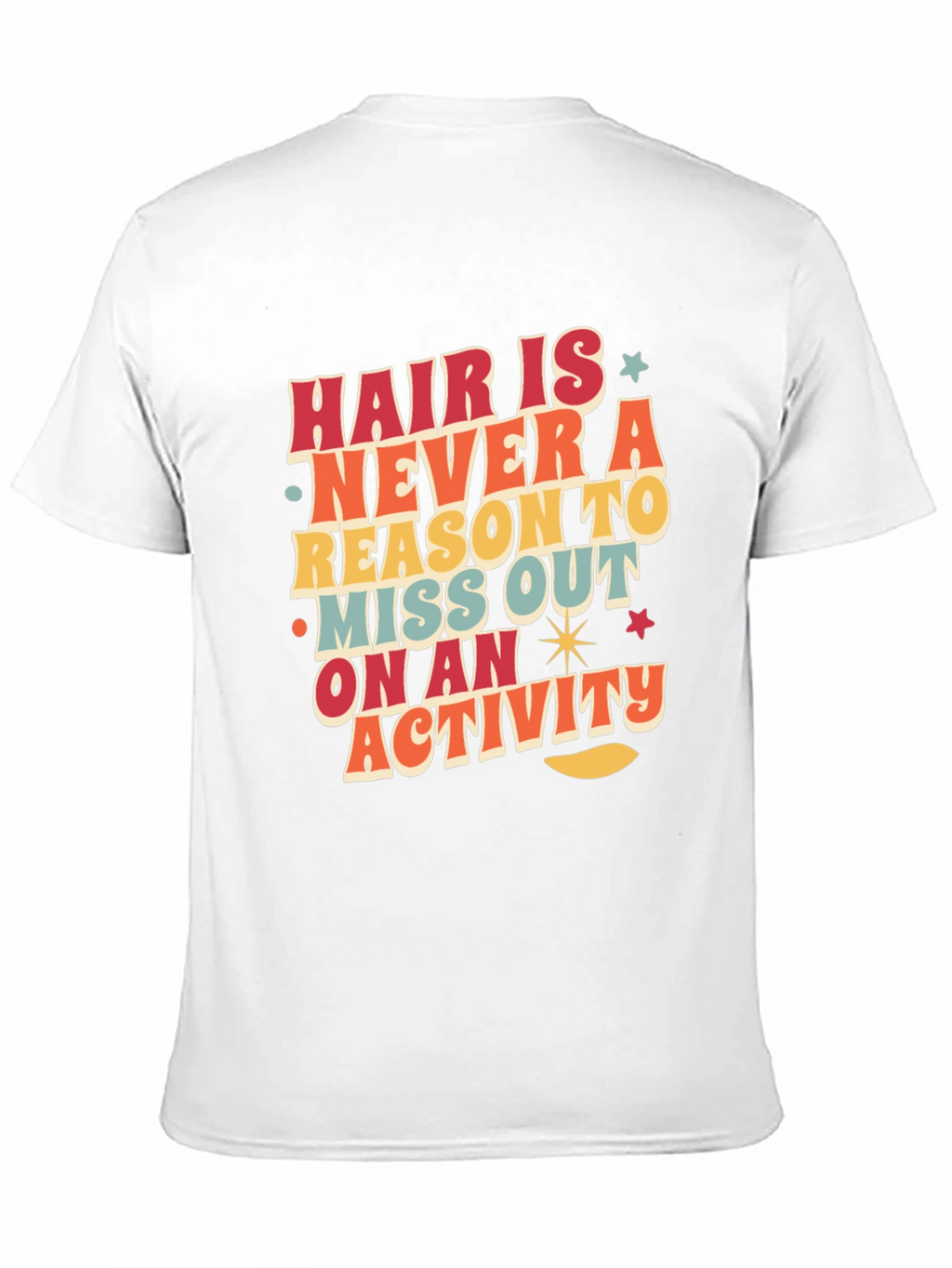 Retro Graphic Tee - Hair Is Never a Reason