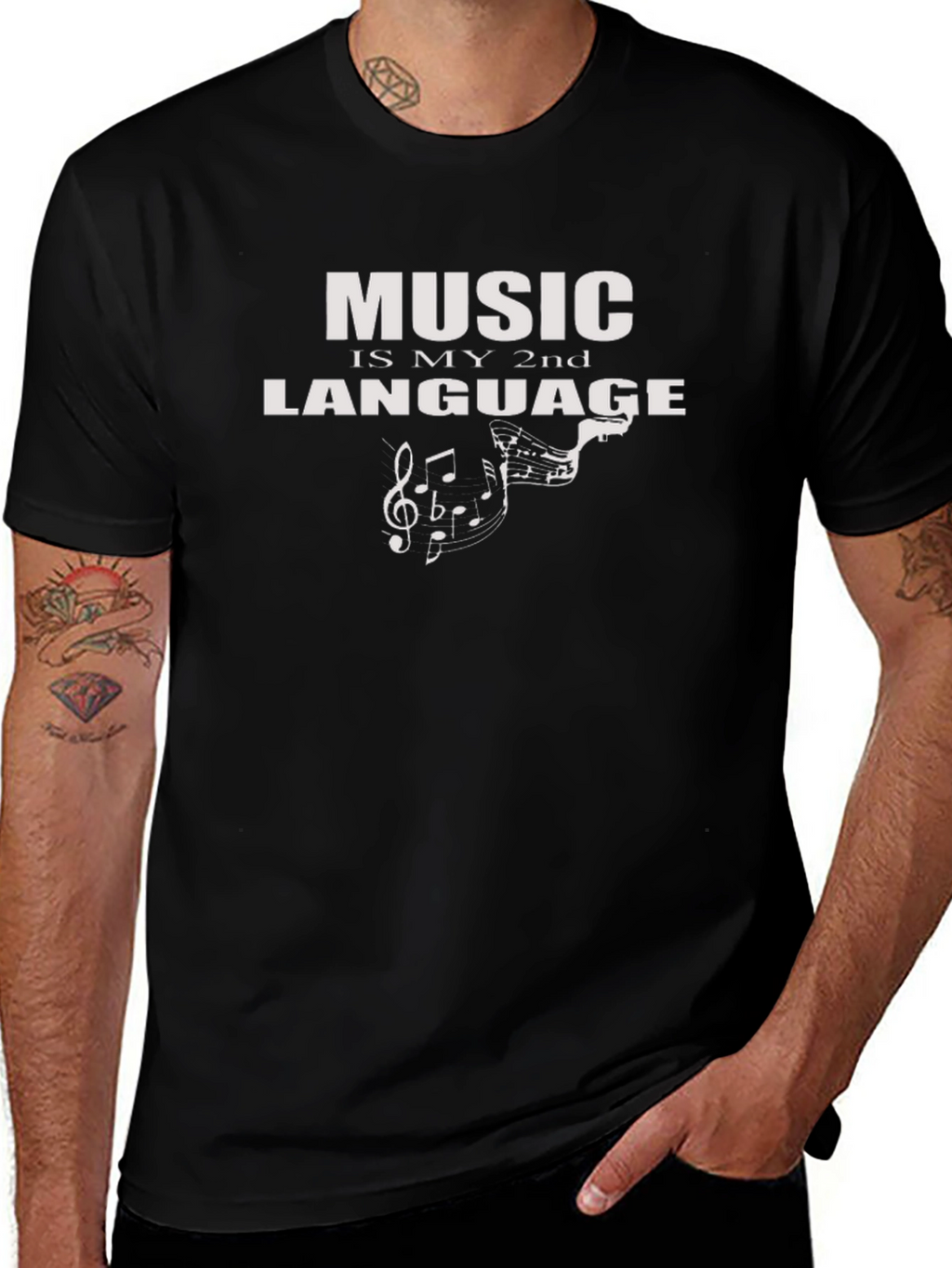 Music is My 2nd Language T-Shirt