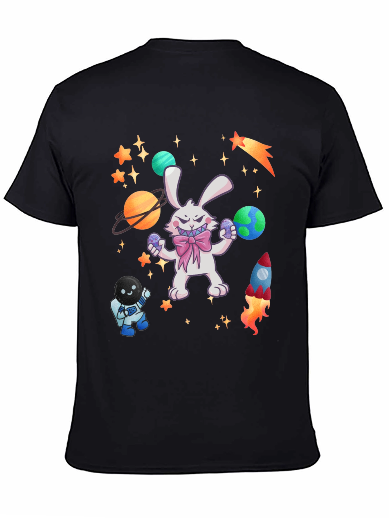 Space Easter Bunny T-Shirt - Unique Graphic Tee