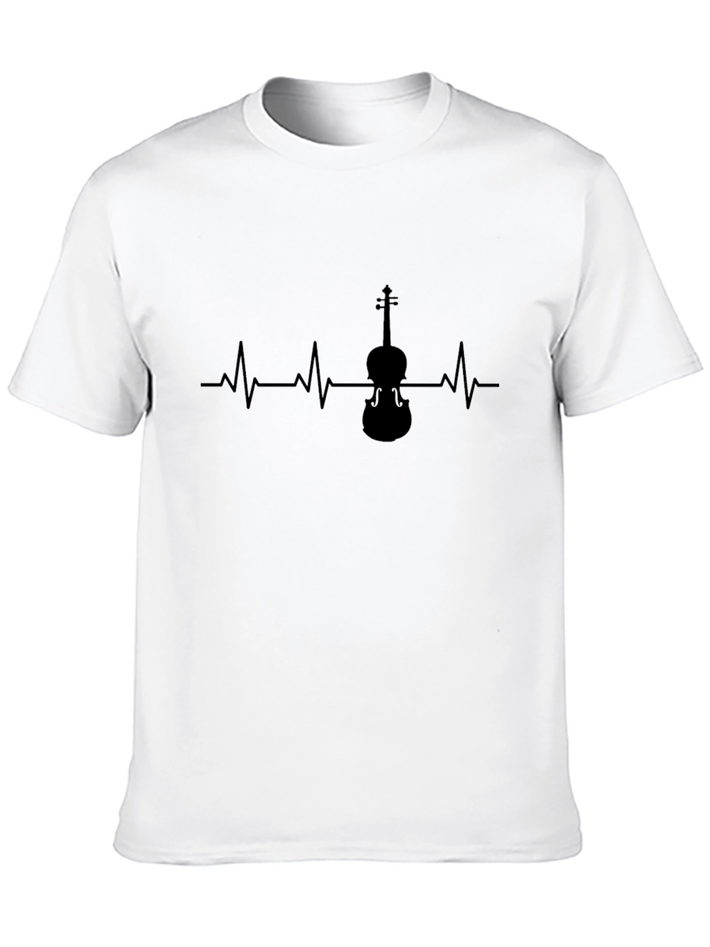 Violin Heartbeat T-Shirt - Music Lover Tee