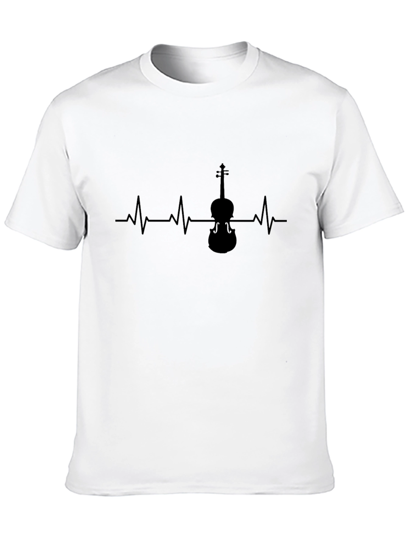 Violin Heartbeat T-Shirt - Music Lover Tee