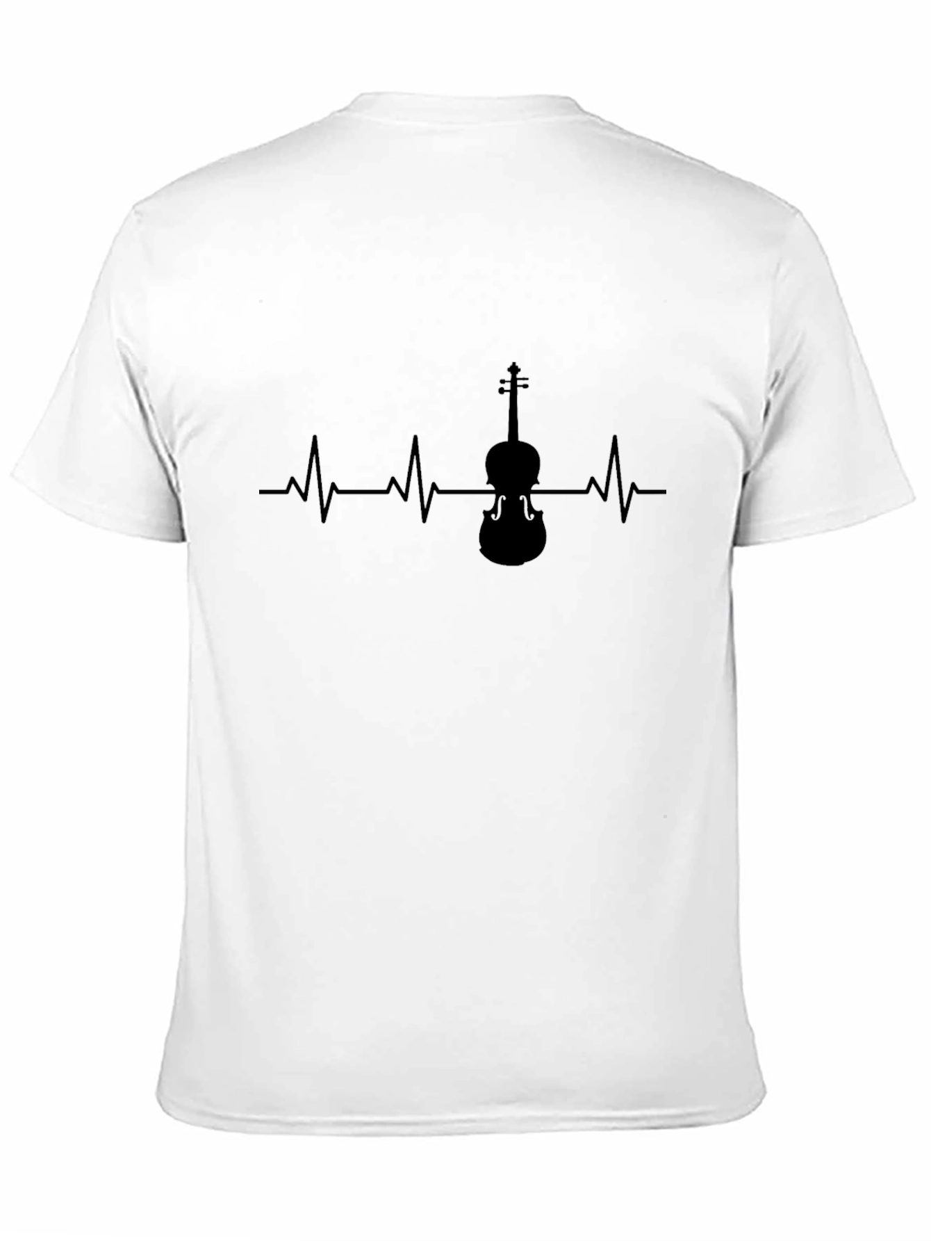 Violin Heartbeat T-Shirt - Music Lover Tee