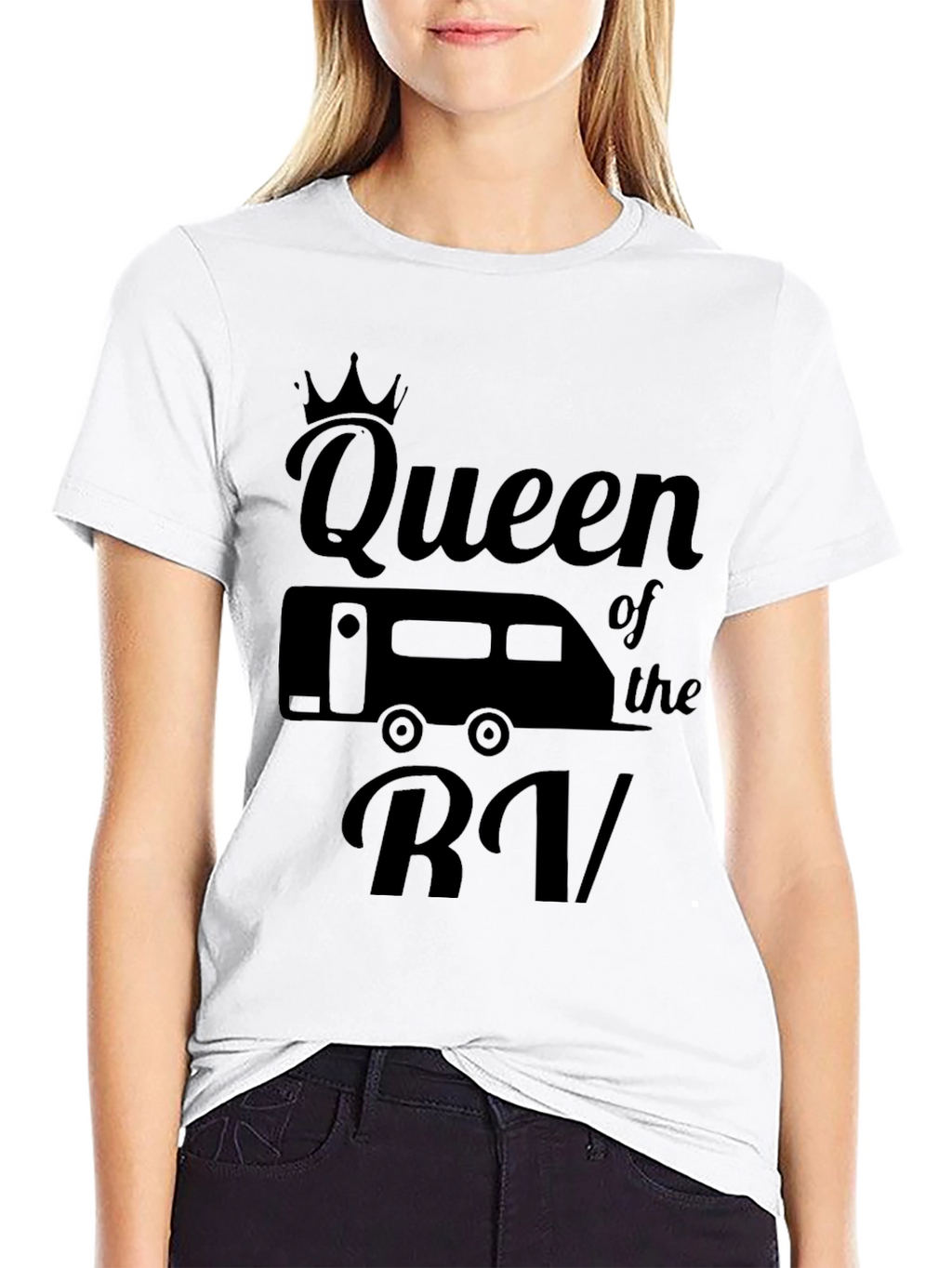 Queen of the RV Black Graphic T-Shirt