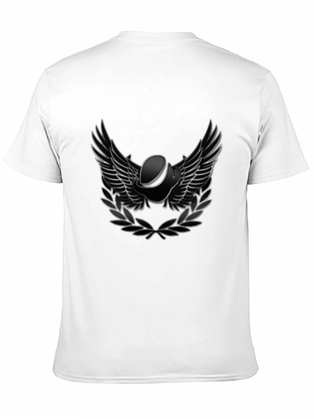 Winged Helmet T-Shirt - Black Cotton Tee