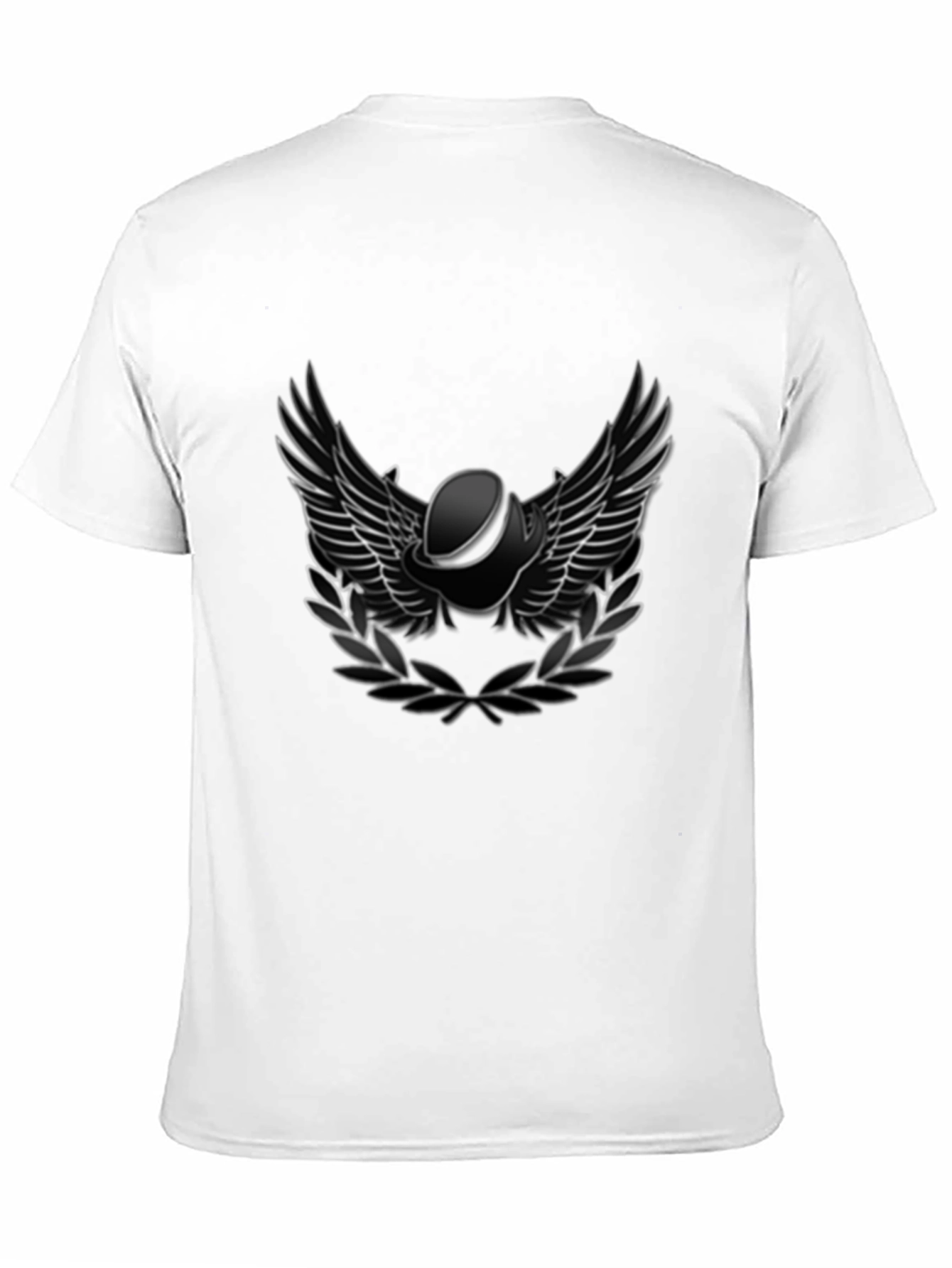 Winged Helmet T-Shirt - Black Cotton Tee