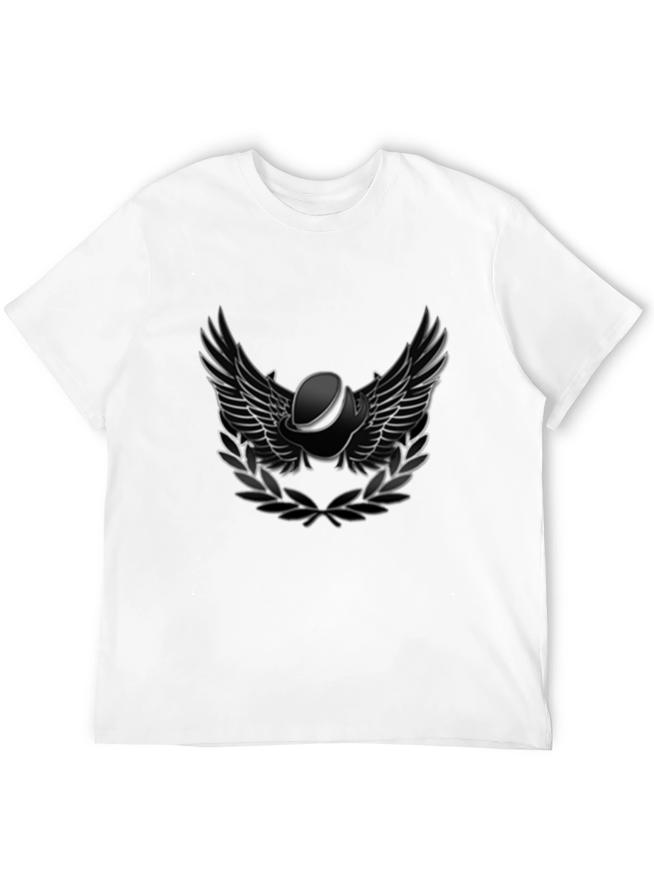 Winged Helmet T-Shirt - Black Cotton Tee