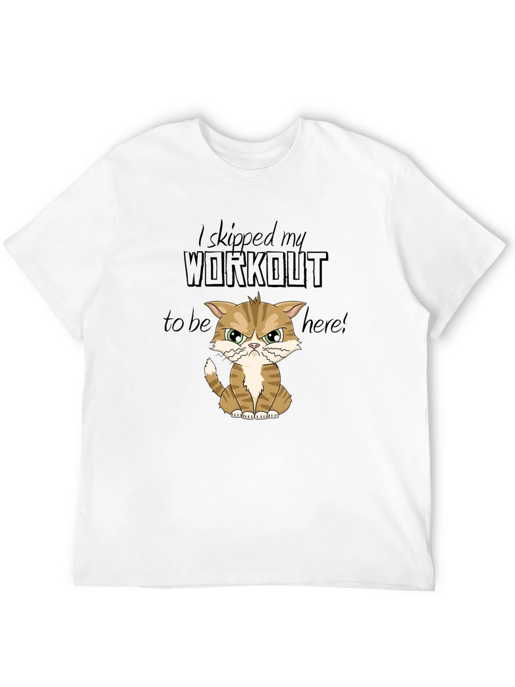 Skipped Workout Cat Graphic T-Shirt